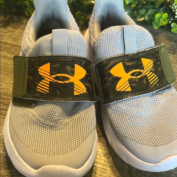 Under Armour Other - Under Armour Gray and Orange Sneakers with Breathable Mesh